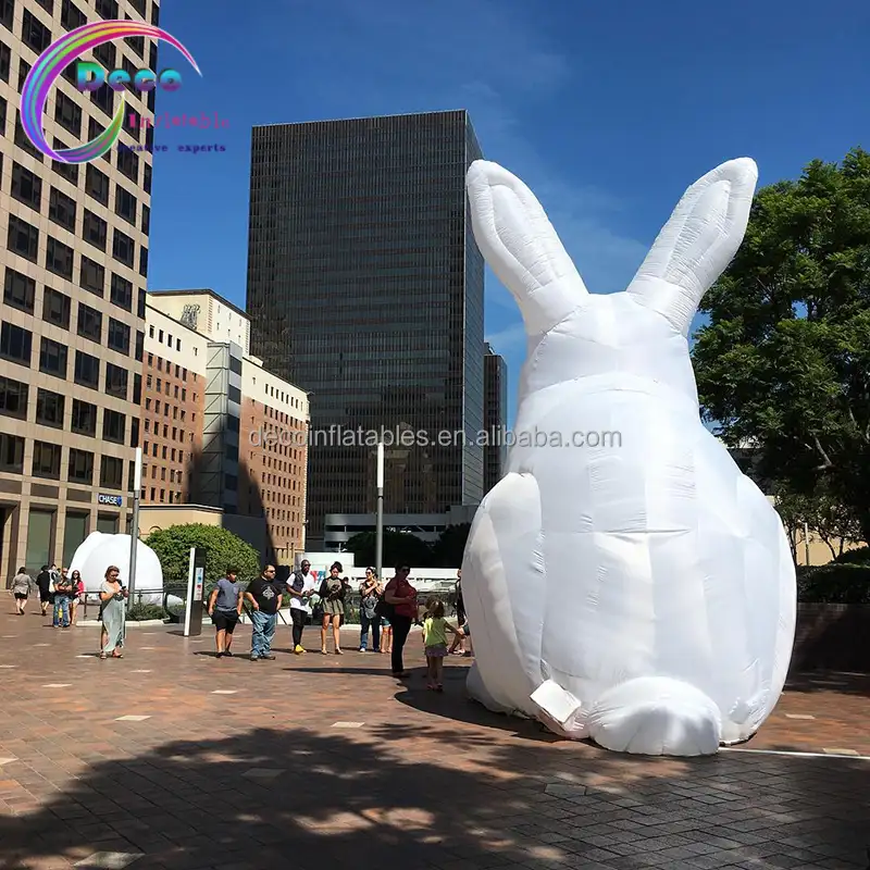 ईस्टर त्योहार Inflatable खरगोश कार्टून चलनेवाली मॉडल