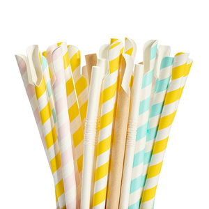 Thiết kế mới phân hủy sinh học dùng một lần giấy muỗng rơm cho Milkshake smoothies BOBA đồ uống - Product Image 1