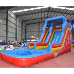 Toboggan gonflable commercial robuste avec piscine grande <span class=keywords><strong>location</strong></span> extérieure pour arrière-cour pour les familles enfants adultes - Product Image 1