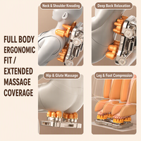 Fauteuil de massage à gravité zéro à double rail SL, mécanisme en jade, airbags intégraux, chargement USB, fauteuil de massage intelligent