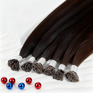 <span class=keywords><strong>Extensiones</strong></span> de Cabello con Punta Plana de Queratina, Cabello Humano Virgen Saludable, Super Double Drawn, Ombre Balayage, Gran Venta 2025 - Product Image 5