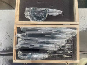 Set di 6 Micrometri Esterni in Metallo, Graduazione 0,01mm, Carburo 0-150mm, Calibro Metrico, Calibro a Corsoio, Strumenti di Misurazione - Product Image 3