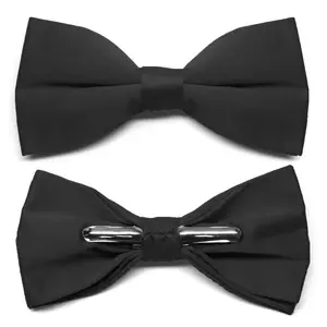 Gravata de arco personalizada masculina, design personalizado, pré-amarrado, laço, formal, dealer, preto, gravatas para homens