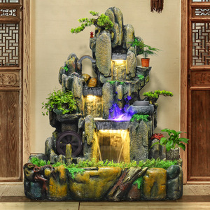 Fuente de rocalla artificial con flujo de agua y función de humidificación para decoración de sala de estar u oficina - Product Image 3