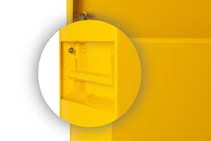 <span class=keywords><strong>Heavy</strong></span> Duty Aço Amarelo Jobsite <span class=keywords><strong>Tool</strong></span> Box Customizável OBM/OEM para Armazenamento Ferramenta Transporte Metal Ferro Ferramenta Gabinete Cart - Product Image 3