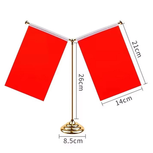 Bandiera da Tavolo <span class=keywords><strong>Turca</strong></span> di Alta Qualità Personalizzata a Forma di Y con Asta e Supporto per Decorazione Domestica - Product Image 6