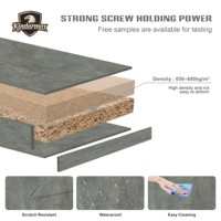 Panneau MDF mélaminé de qualité supérieure, texture pierre naturelle, 8 mm/18 mm, ignifuge, résistant à l'humidité, pour cuisine, télévision, appartement, hôtel