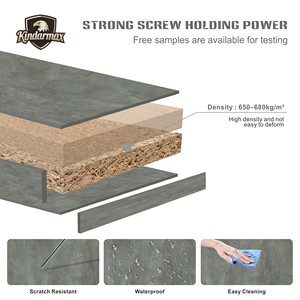 MDF mélaminé de qualité supérieure avec texture esthétique en pierre naturelle 8 mm 16 mm 18 mm pour la décoration murale de fond de télévision - Product Image 5