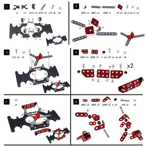 Kit de Modélisme de Voiture de Course en Alliage à Démonter 287 Pièces – Jouet Éducatif DIY en Métal à Assembler avec Vis et Écrous pour Enfants - Product Image 3
