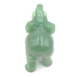 Produit chaud sculpture 2.5 pouces vert aventurine éléphant pour don spirituel - Product Image 4