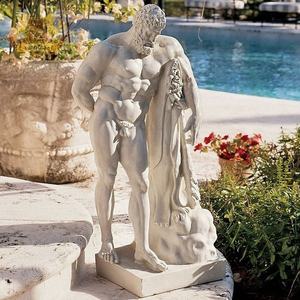 Estatua de Hércules Farnese de mármol grande, figura de <span class=keywords><strong>Dios</strong></span> griego occidental de tamaño real, escultura de diseño Natural para exteriores, tamaño personalizado a la venta - Product Image 2