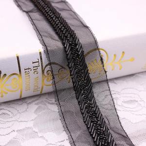 Deepeel LA103DIYウェディングドレスガーメントアクセサリーマニュアルネイルビーズレースリボンメッシュビーズレース - Product Image 4