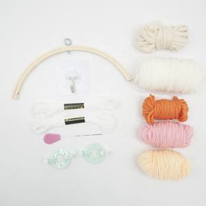 Bamboo Mobile Bell Bed Bell Semicircle with <strong>Pompom</strong> <strong>Maker</strong> - Product Image 1