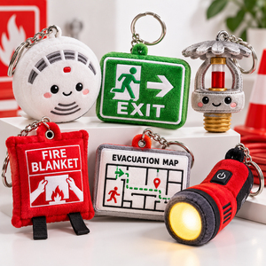 Set <span class=keywords><strong>de</strong></span> Llaveros <span class=keywords><strong>de</strong></span> Peluche Personalizados <span class=keywords><strong>de</strong></span> Seguridad contra Incendios con Dijes <span class=keywords><strong>de</strong></span> Detector <span class=keywords><strong>de</strong></span> Humo y Señal <span class=keywords><strong>de</strong></span> Salida para Kits <span class=keywords><strong>de</strong></span> Bienvenida para Alquileres <span class=keywords><strong>de</strong></span> Apartamentos - Product Image 1