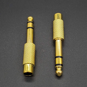 Adaptador de audio Rca de 6,5 mm macho a RcA hembra, conector de cobre chapado en oro para conversión de audio - Product Image 3