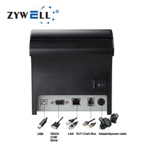 Impresora de Recibos Térmica ZYWELL con Wifi y Bluetooth, Impresora de Rollos de Papel para Punto de Venta de 58 mm y 80 mm