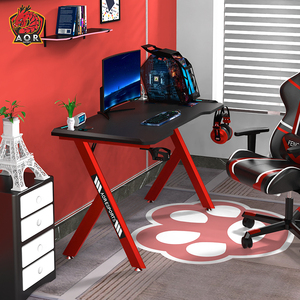 Aor Esports Factory Nouveau design <span class=keywords><strong>Bureau</strong></span> de jeu en forme de Z à grand volume de stockage 940 pièces Table de jeu <span class=keywords><strong>Bureau</strong></span> de jeu - Product Image 5