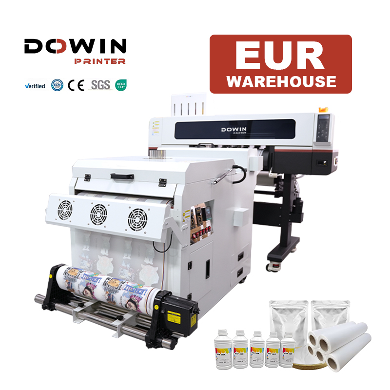 Dowin 600Mm A1 24inch Dtf Tshirt Printing Machine 60cm Dtf Printer 2pcs I3200 Heads T-shirt Pet Film Impressora Dtf 60 Cm