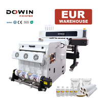 Mesin Cetak Kaos DTF Dowin 600Mm A1 24 inci, Printer DTF 60cm dengan 2 Kepala Cetak I3200, Film PET untuk Kaos, Impressora DTF 60 cm
