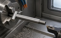 Tournage CNC pour l'usinage de broches de positionnement filetées en T en acier inoxydable SUS304 3D, axe de connexion mécanique personnalisé