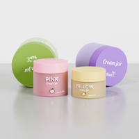 Runxuan PP Plastique 50g Crème Pour Le Visage Lotion Pot Mat 100g Cheveux Masque Conteneur 20g Lèvres Film Masque Pot 30g Yeux Crème Bouteille avec Bouchon