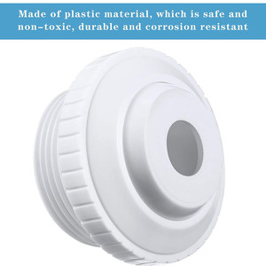 Masajeador de piscina tipo ojo de buey, cabezal de chorro, salida de agua redonda de PVC, accesorio de terapia de aire para bañera, desagüe, paquete de 3 - Product Image 3