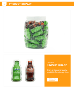 Custom Good Taste <span class=keywords><strong>mini</strong></span> bebida forma de botella masticar Caramelo Suave FIESTA DE Halloween Popular 3D <span class=keywords><strong>dulces</strong></span> caramelos de goma con mermelada rellena - Product Image 2