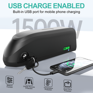 Electric Bike <b>Seat</b> Tube Lithium Ion Battery 48V 20Ah BMS Plug Connector Durable Plastic Waterproof BBSHD battery DE Stock - Product Image 3
