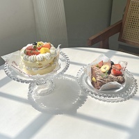 Petites assiettes en verre marguerite Assiette à dessert en forme de cœur Assiette à salade de fruits