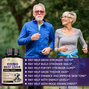 Best Seller Grass-Fed Capsules with Bovine Liver Strengthen <b>Your</b> Immunity Grow Build Stronger Bone Density Capsules - Product Image 6