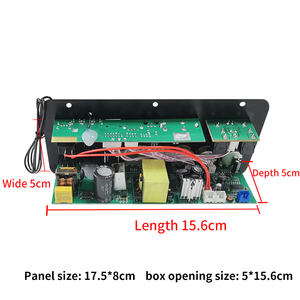 لوحة مكبر صوت D60-OP بتقنية البلوتوث 5.0 مع وحدة ميكروفون مزدوجة ومضخم صوت، وحدة ستيريو HIFI ثنائية القناة، مكبر صوت صغير للسيارة يعمل بجهد 12 فولت و24 فولت تيار مستمر - Product Image 4