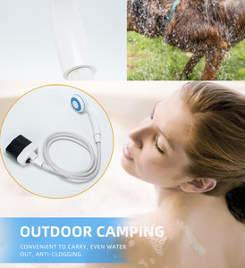 Portable Camping <b>Shower</b> Outdoor USB Rechargeable Electric <b>Shower</b> Pump for Camping Car Washing Gardening Pet Cleaning - Product Image 5