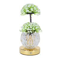 Lampe de chevet LED en forme de fleurs artificielles Baby Breath, lampe de table personnalisée, lampe de lecture à vision nocturne pour étudiants