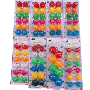 BELLEWORLD Beaded 30-40mm Ball Elastic Hair Ties Cute Ponytail Bobbles for <strong>Toddler</strong> Girls Kids Hair Accessories - Product Image 5