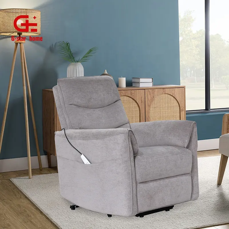 Modern Style Wohnzimmer möbel Liege sofa Verstellbares elektrisches Push-Back-Stoff Single Recliner Sofa Set
