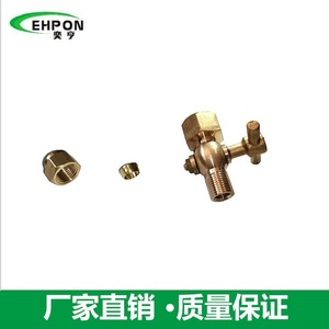 Compression Fitting Pressure <b>Gauge</b> Valve Two Way Type For Air Manual Operation Lead Lined Vacuum Atmosphere - Product Image 3