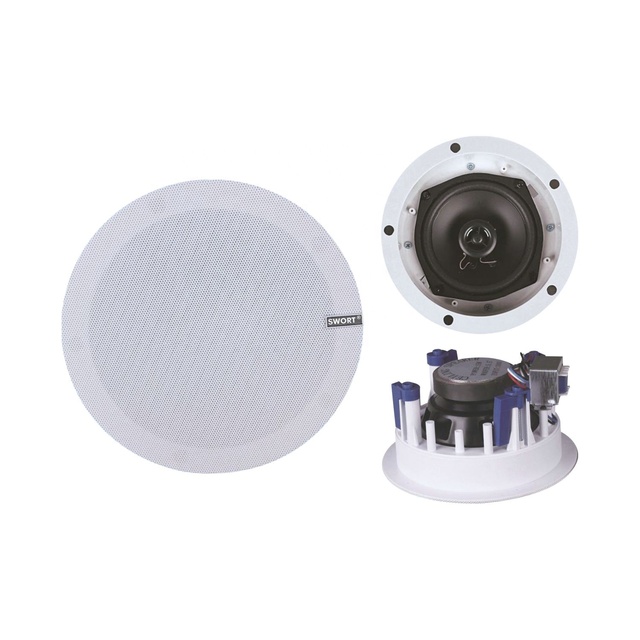 PA Hifi Coaxial Frameless Ceiling Speaker Home Hot Sell 5.5 Inch Theatre Sound System 8 Ohm Plastic Ceiling Mounted Speaker