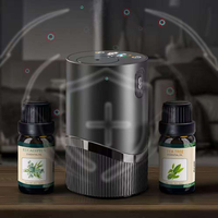 Diffuseur d'huiles essentielles sans eau portable, électrique, numérique, alimenté par batterie, rechargeable par USB, pour voiture