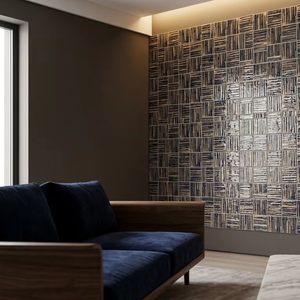 Carrelage Céramique Lumineux Moderne Bleu Profond Sérigraphié 100x100mm pour Piscine ACCENTS Artisanat Sur Mesure pour la Décoration Intérieure - Product Image 1