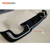 Diffuseur arrière de style RS3 de haute qualité avec sorties d'échappement pour Audi A3 2016 2017 2018 2019 2020 berline Sline