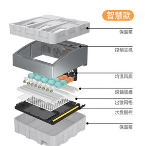 Hộ gia đình mini tự động đa chức năng kép điện kiểm soát nhiệt độ gia cầm nở <span class=keywords><strong>brooder</strong></span> hộp ba 174pcs - Product Image 2