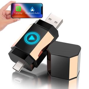 ZESTECH Wireless Carplay et <span class=keywords><strong>Android</strong></span> <span class=keywords><strong>Auto</strong></span> AI Box Lite Factory Wired CarPlay Car Upgrade Compatible avec Netflix YouTube <span class=keywords><strong>Gmail</strong></span> - Product Image 1