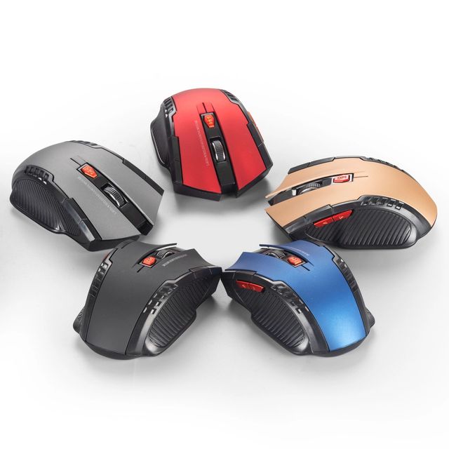 Wireless Mouse 2000DPI Adjustable USB 3.0 Receiver 2.4GHz Ergonomic Laptop Office Mouse