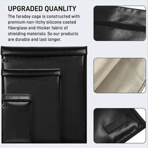 Logo personnalisé Nouveau sac de Faraday à <span class=keywords><strong>protection</strong></span> RFID avec blocage du signal Pochettes étanches pour téléphones portables Téléphone portable - Product Image 5