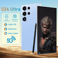 Nuevo Teléfono Inteligente S24 ULTRA 2025, Desbloqueado, Android, Versión Global, 16GB+1TB, Pantalla Grande de 7.3 Pulgadas, Doble SIM, 5G, S25