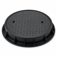 Couvercle de regard robuste en PRV D400, grille de tranchée en fibre de verre pour drainage routier et projets municipaux