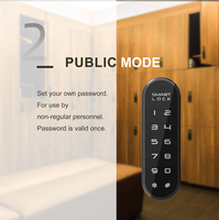 Serrure numérique ovale à écran tactile, résistante à l'eau IP66, avec clavier intelligent pour casier de gym, tiroir de bureau, armoire en bois
