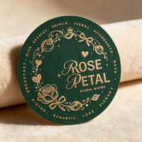 Étiquettes autocollantes en papier kraft de qualité supérieure, imperméables, pour boîtes cadeaux, vente en gros par le fabricant Jinyu