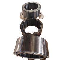 Accouplement flexible en acier pour arbre, à rouleaux, à chaîne, usiné CNC, tourné, à cannelures femelles, pour arbre de prise de force et pompe