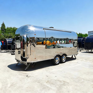 Factory Supply New Stainless Steel Hotdog Ice Cream Coffee 4-Wheel <b>Mobile</b> Outdoor Night Market Street Food Cart - Product Image 1